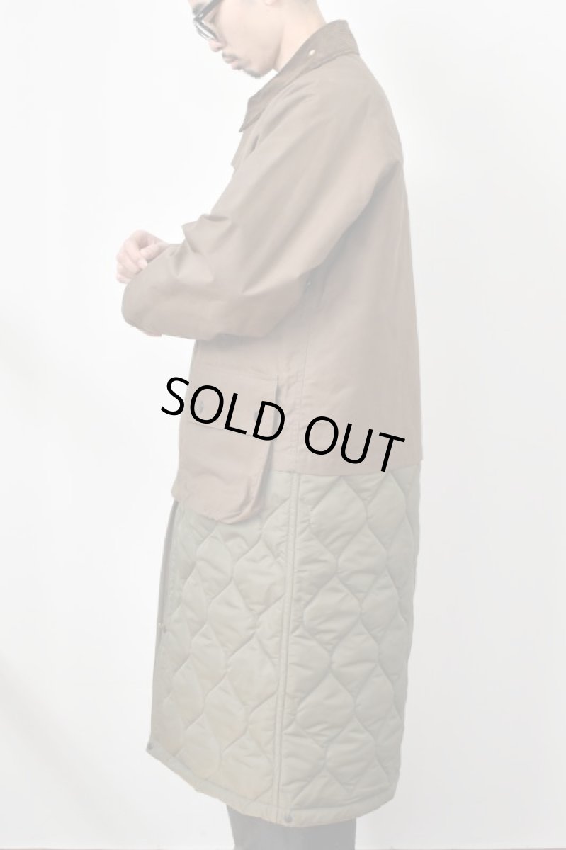 画像24: 【SALE!】Scye (サイ) Waxed Cotton Layered Coat [DARK BRONZE] (24)