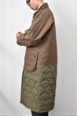 画像24: 【SALE!】Scye (サイ) Waxed Cotton Layered Coat [DARK BRONZE] (24)