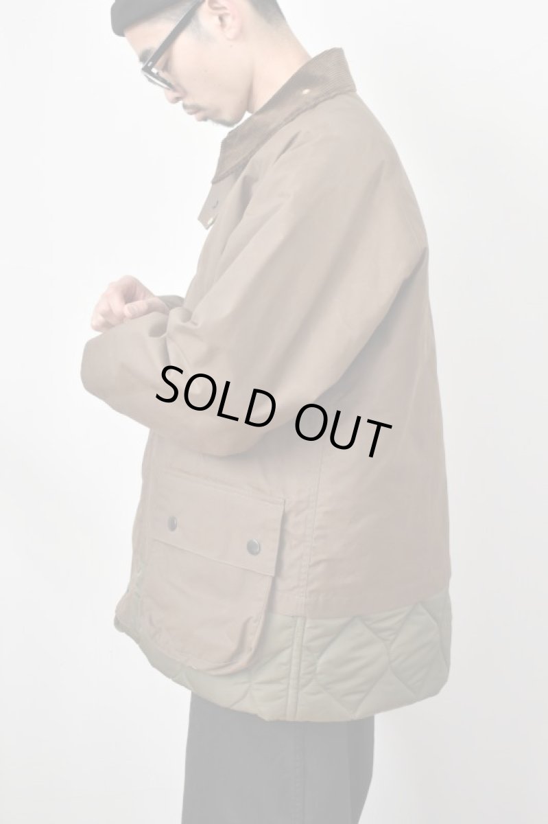 画像31: 【SALE!】Scye (サイ) Waxed Cotton Layered Coat [DARK BRONZE] (31)