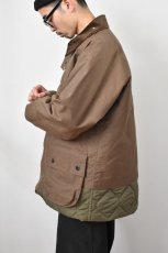 画像31: 【SALE!】Scye (サイ) Waxed Cotton Layered Coat [DARK BRONZE] (31)