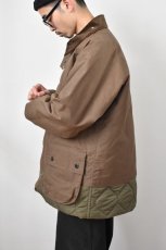 画像31: 【SALE】Scye (サイ) Waxed Cotton Layered Coat [DARK BRONZE] (31)