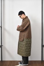 画像28: 【SALE!】Scye (サイ) Waxed Cotton Layered Coat [DARK BRONZE] (28)