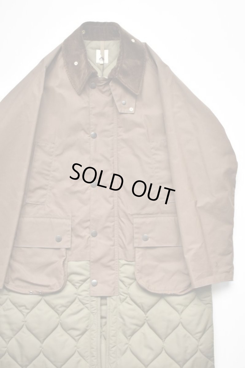 画像1: 【SALE!】Scye (サイ) Waxed Cotton Layered Coat [DARK BRONZE] (1)