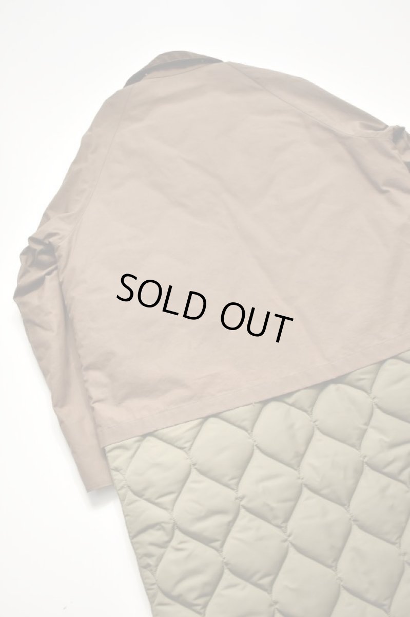 画像16: 【SALE!】Scye (サイ) Waxed Cotton Layered Coat [DARK BRONZE] (16)