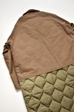 画像16: 【SALE!】Scye (サイ) Waxed Cotton Layered Coat [DARK BRONZE] (16)