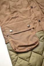 画像9: 【SALE】Scye (サイ) Waxed Cotton Layered Coat [DARK BRONZE] (9)