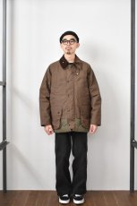 画像33: 【SALE!】Scye (サイ) Waxed Cotton Layered Coat [DARK BRONZE] (33)
