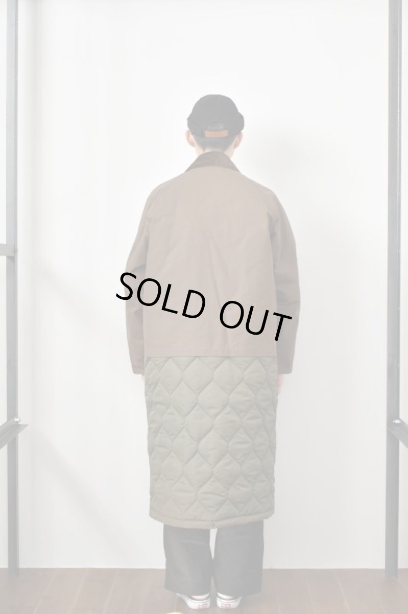 画像29: 【SALE!】Scye (サイ) Waxed Cotton Layered Coat [DARK BRONZE] (29)