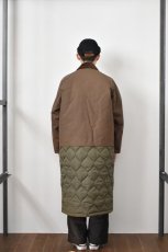 画像29: 【SALE!】Scye (サイ) Waxed Cotton Layered Coat [DARK BRONZE] (29)