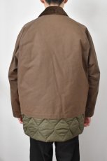画像32: 【SALE!】Scye (サイ) Waxed Cotton Layered Coat [DARK BRONZE] (32)