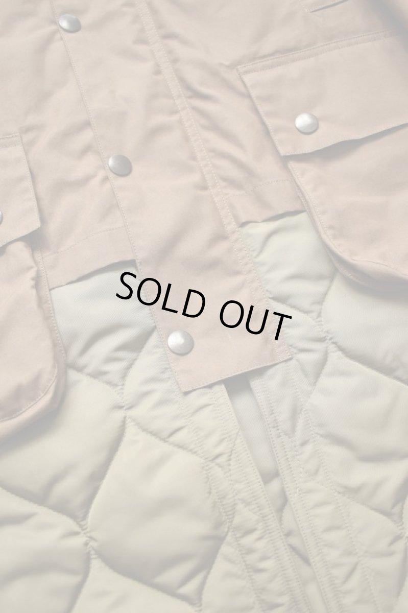 画像13: 【SALE!】Scye (サイ) Waxed Cotton Layered Coat [DARK BRONZE] (13)