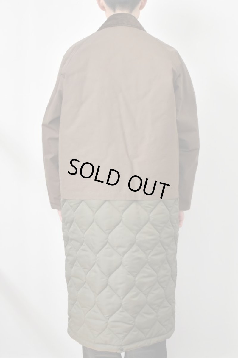 画像25: 【SALE!】Scye (サイ) Waxed Cotton Layered Coat [DARK BRONZE] (25)