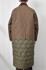 画像25: 【SALE!】Scye (サイ) Waxed Cotton Layered Coat [DARK BRONZE] (25)