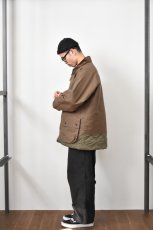 画像35: 【SALE!】Scye (サイ) Waxed Cotton Layered Coat [DARK BRONZE] (35)