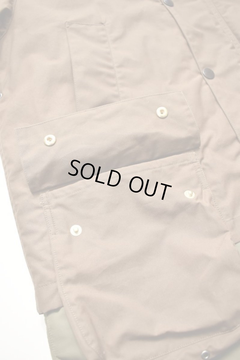 画像10: 【SALE!】Scye (サイ) Waxed Cotton Layered Coat [DARK BRONZE] (10)