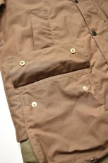 画像10: 【SALE】Scye (サイ) Waxed Cotton Layered Coat [DARK BRONZE] (10)