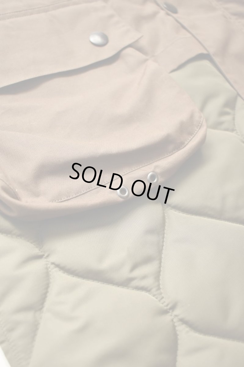 画像11: 【SALE!】Scye (サイ) Waxed Cotton Layered Coat [DARK BRONZE] (11)