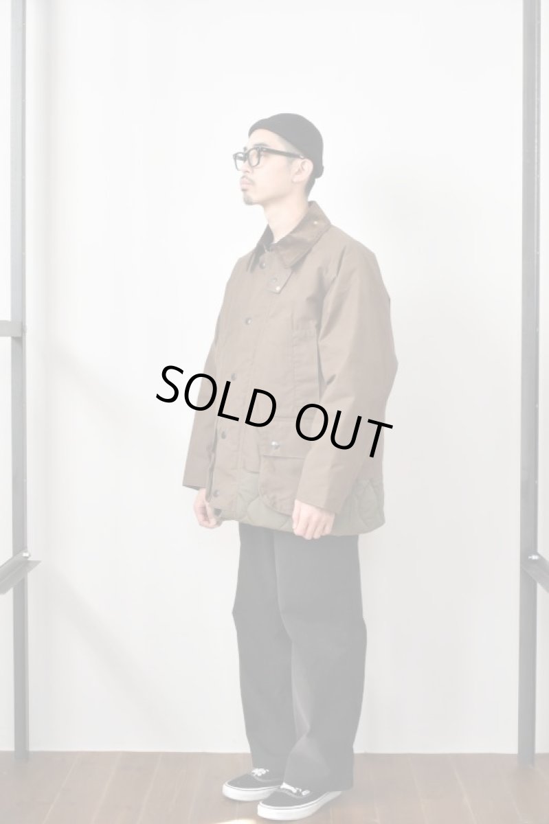 画像34: 【SALE!】Scye (サイ) Waxed Cotton Layered Coat [DARK BRONZE] (34)