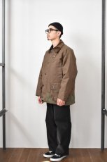 画像34: 【SALE!】Scye (サイ) Waxed Cotton Layered Coat [DARK BRONZE] (34)