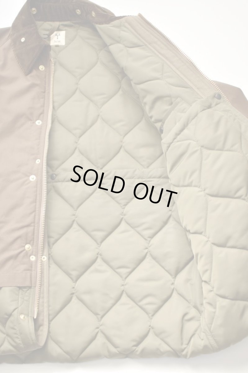 画像21: 【SALE!】Scye (サイ) Waxed Cotton Layered Coat [DARK BRONZE] (21)