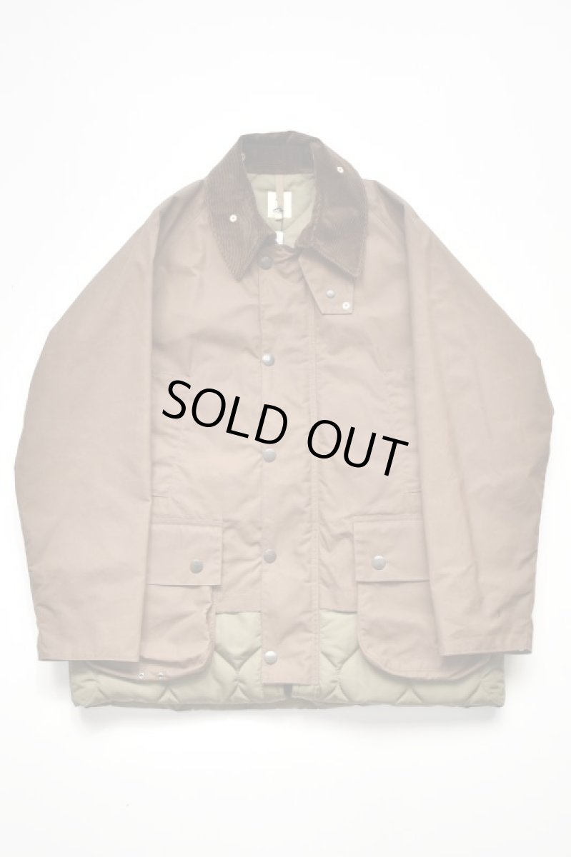 画像18: 【SALE!】Scye (サイ) Waxed Cotton Layered Coat [DARK BRONZE] (18)