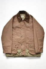 画像18: 【SALE!】Scye (サイ) Waxed Cotton Layered Coat [DARK BRONZE] (18)