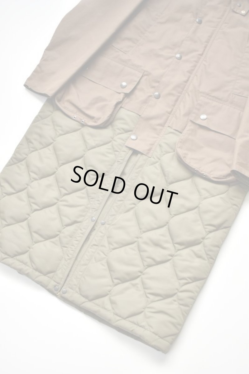 画像3: 【SALE!】Scye (サイ) Waxed Cotton Layered Coat [DARK BRONZE] (3)