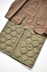 画像3: 【SALE!】Scye (サイ) Waxed Cotton Layered Coat [DARK BRONZE] (3)