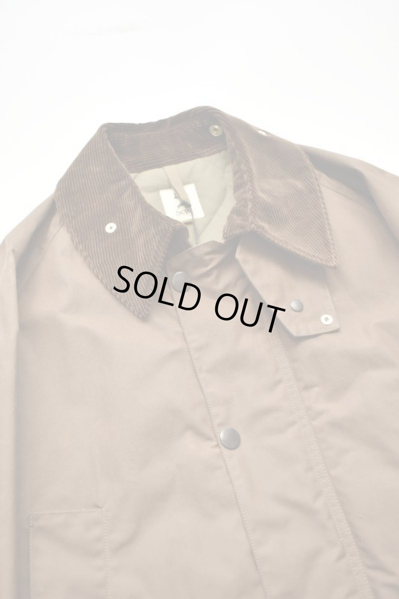 画像4: 【SALE!】Scye (サイ) Waxed Cotton Layered Coat [DARK BRONZE] (4)