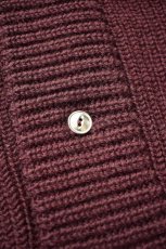 画像8: 【SALE!】TENDER Co. (テンダー) 716 Round Rib Cardigan [PRUNE] (8)