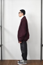 画像16: 【SALE!】TENDER Co. (テンダー) 716 Round Rib Cardigan [PRUNE] (16)