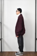 画像16: 【SALE】TENDER Co. (テンダー) 716 Round Rib Cardigan [PRUNE] (16)