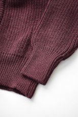 画像6: 【SALE!】TENDER Co. (テンダー) 716 Round Rib Cardigan [PRUNE] (6)