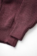 画像6: 【SALE】TENDER Co. (テンダー) 716 Round Rib Cardigan [PRUNE] (6)