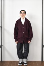 画像14: 【SALE】TENDER Co. (テンダー) 716 Round Rib Cardigan [PRUNE] (14)