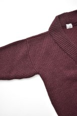 画像5: 【SALE】TENDER Co. (テンダー) 716 Round Rib Cardigan [PRUNE] (5)