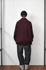 画像17: 【SALE!】TENDER Co. (テンダー) 716 Round Rib Cardigan [PRUNE] (17)