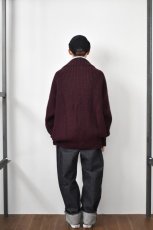 画像17: 【SALE】TENDER Co. (テンダー) 716 Round Rib Cardigan [PRUNE] (17)