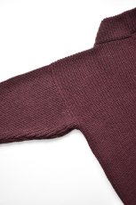 画像10: 【SALE】TENDER Co. (テンダー) 716 Round Rib Cardigan [PRUNE] (10)