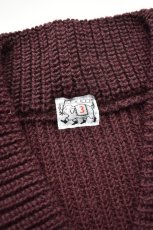 画像4: 【SALE!】TENDER Co. (テンダー) 716 Round Rib Cardigan [PRUNE] (4)