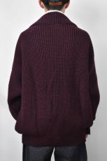 画像13: 【SALE】TENDER Co. (テンダー) 716 Round Rib Cardigan [PRUNE] (13)