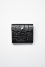 画像1: MASTER & Co. (マスターアンドコー) IBIZA MINI WALLET [BLACK/CROCO] (1)