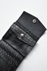 画像3: MASTER & Co. (マスターアンドコー) IBIZA MINI WALLET [BLACK/CROCO] (3)