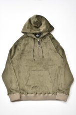 画像2: 【SALE】MOUNTAIN EQUIPMENT (マウンテンイクイップメント) POLARTEC HIGH LOFT H/Z HOODY [OLIVE]  (2)