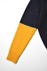 画像5: 【SALE!】PEREGRINE (ペレグリン) COLOUR BLOCK CARDIGAN [NAVY] (5)