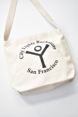 画像2: City Lights Bookstore (シティライツブックストア) Logo Shoulder Bag [NATURAL] (2)