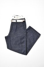 画像1: MASTER & Co. (マスターアンドコー) ONE WASHED DENIM PANTS with BELT [INDIGO] (1)