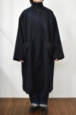 画像12: 【For WOMEN】Honnete (オネット) Balmacan Coat [NAVY] (12)