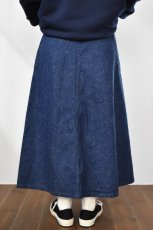 画像12: 【For WOMEN】orslow (オアスロウ) US NAVY SIDE SEAMLESS DENIM LONG SKIRT [ONE WASH] (12)