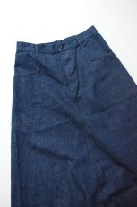 画像3: 【For WOMEN】orslow (オアスロウ) US NAVY SIDE SEAMLESS DENIM LONG SKIRT [ONE WASH] (3)